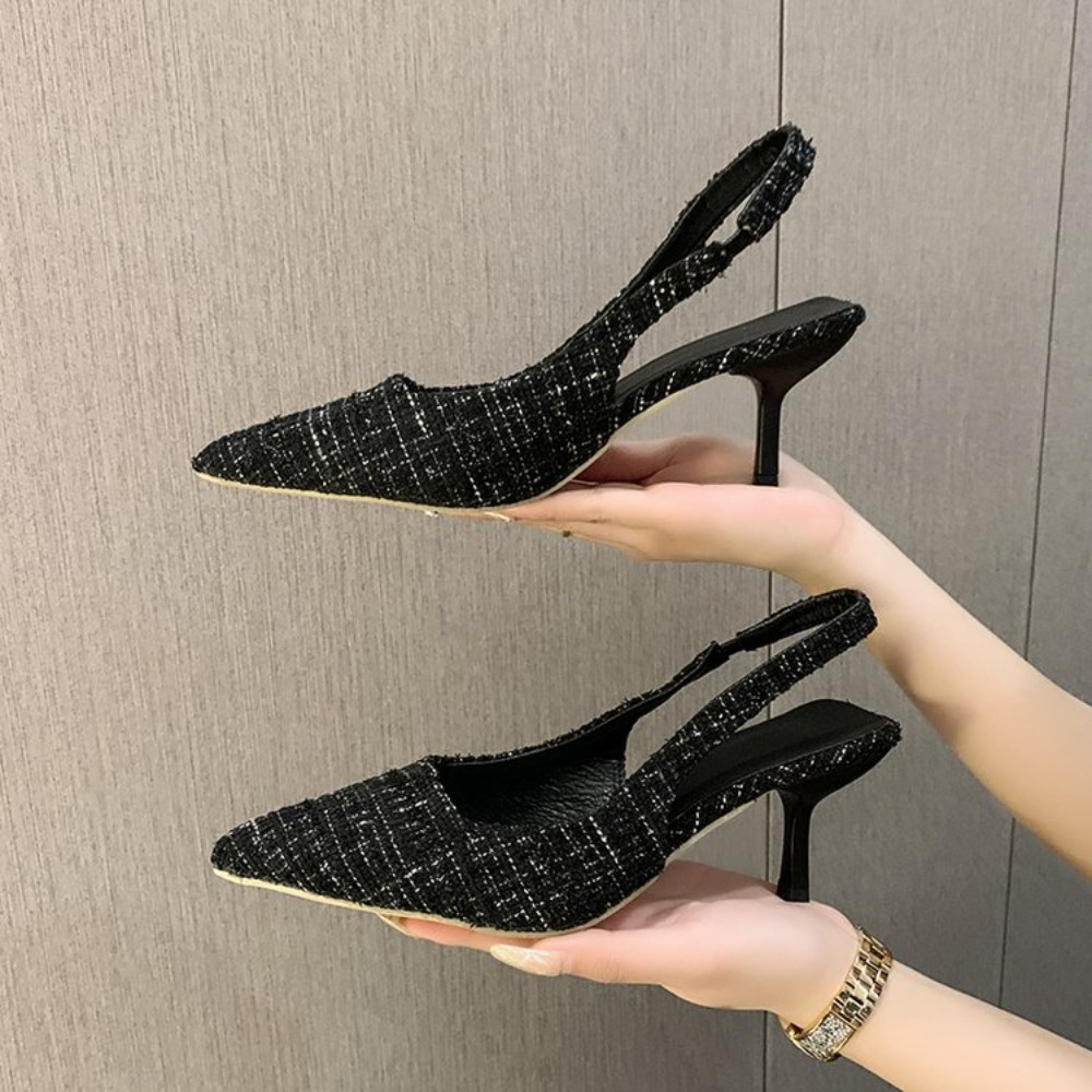 Platform Mule Heel - Elegant Office Ladies Slingback Stiletto Shoes