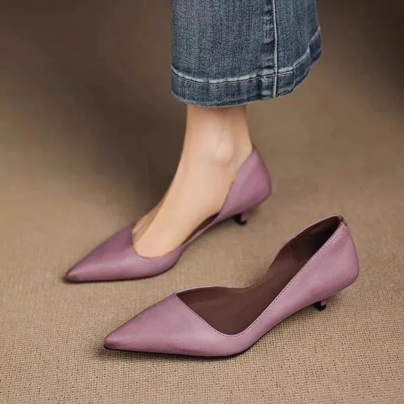 Platform Mule Heel - Women's Pointed Toe Stiletto Heels Fashion