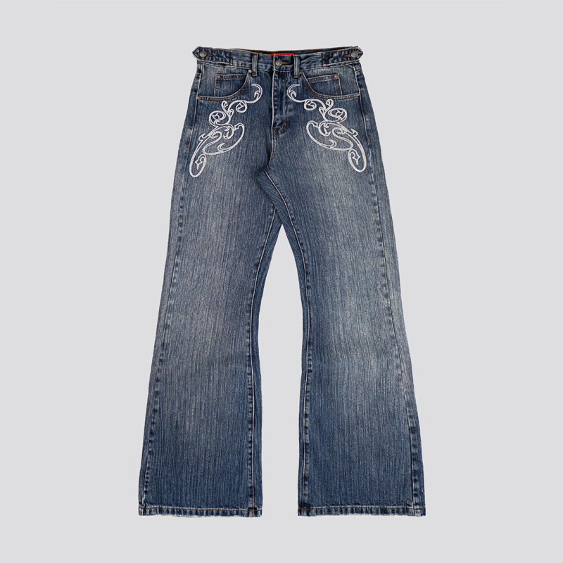 Y2k Blue Opening Bootcut Jeans - Women Shoes Jeans recension och pris