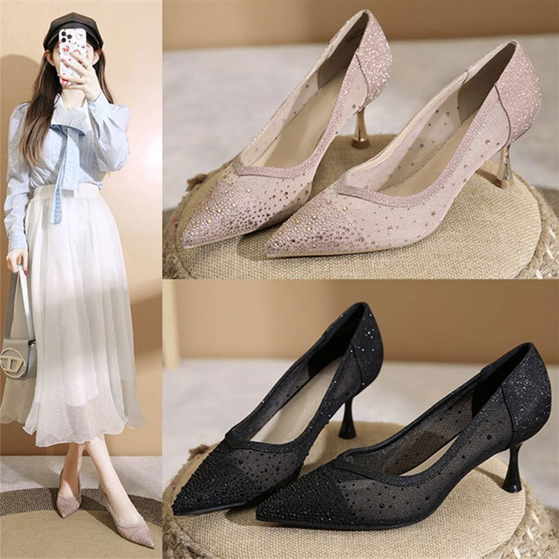 Slip-On High Heel Sandals - Cr - Platform Mule Heel recension och pris