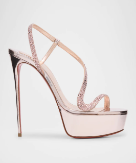 Metallic Leather Platform Stil - Platform Mule Heel recension och pris