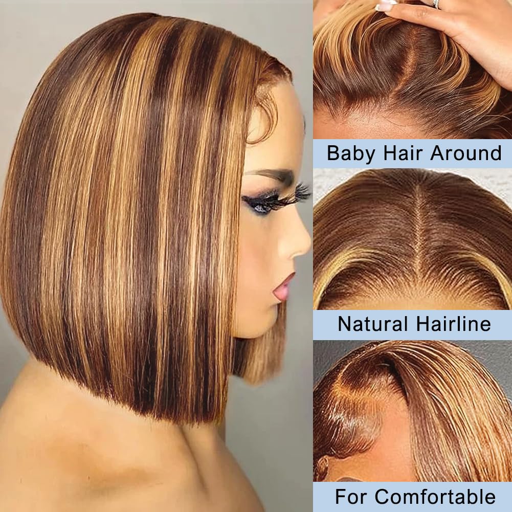 Bob Wig Human Hair 13x4 HD Lac - Women'S Shoes Bobs recension och pris