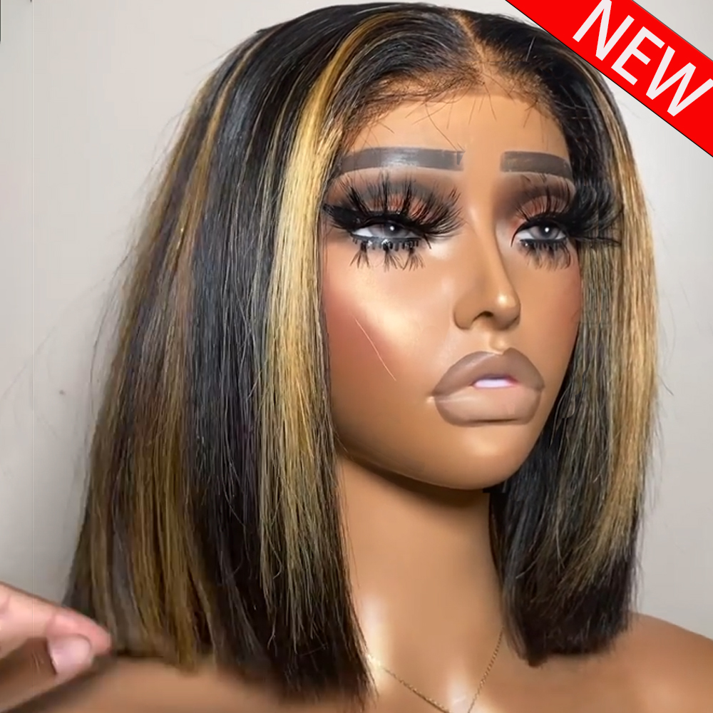 100% Human Hair Wig Highlight  - Women'S Shoes Bobs recension och pris