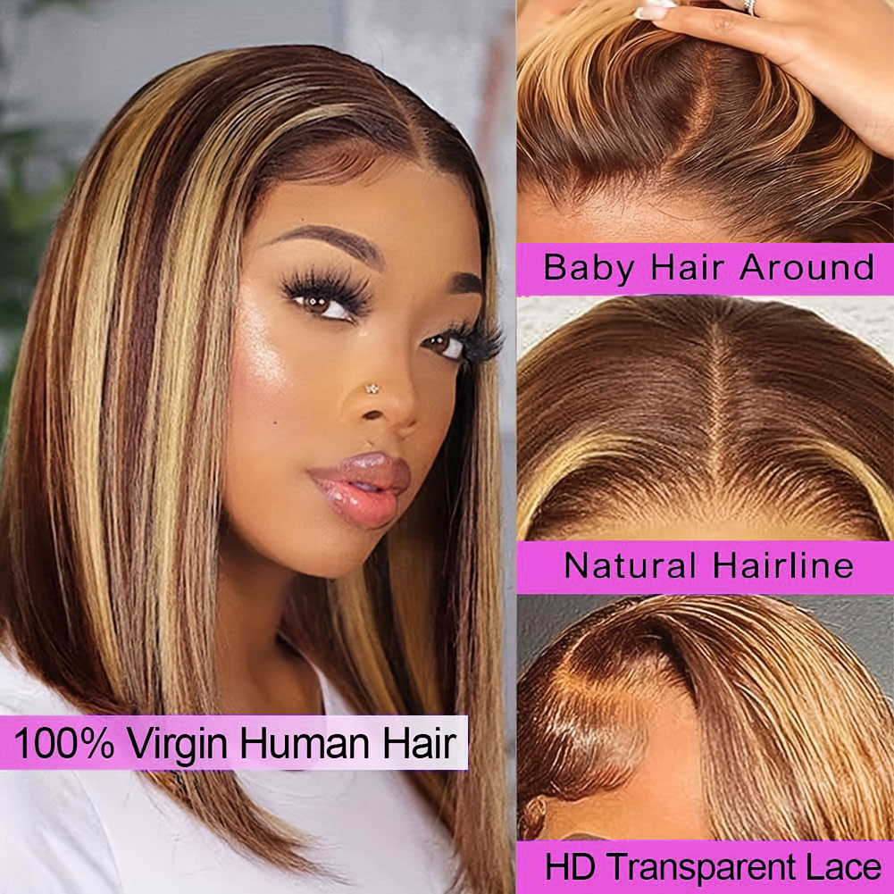 Straight Short Bob Wig Human H - Women'S Shoes Bobs recension och pris