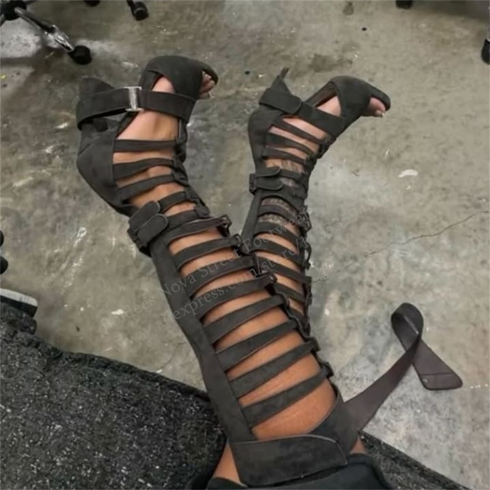 Gladiator Hollow Belt Buckle K - Knee High Boots Women recension och pris