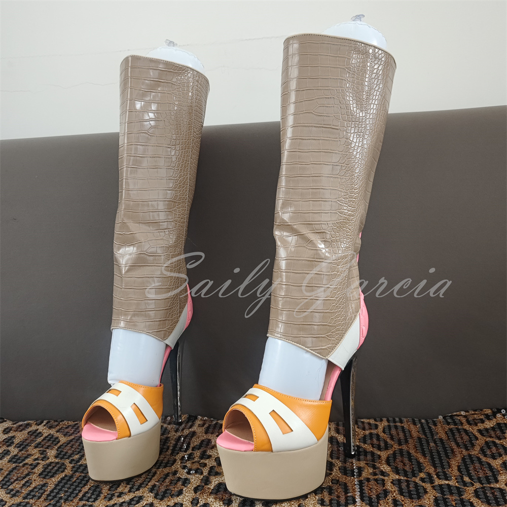 Girl Pink Heart Decor Knee Hig - Knee High Boots Women recension och pris