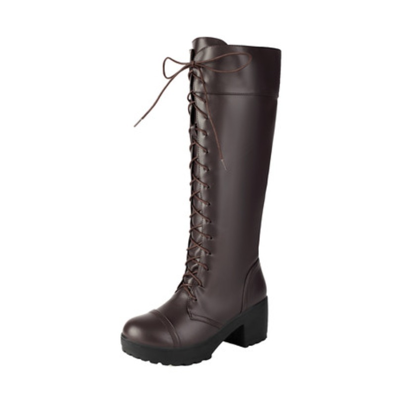 Womens Knee High Lace Up Comba - Knee High Boots Women recension och pris