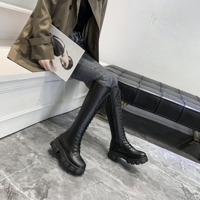 Women Knee High Boots Lace Up  - Knee High Boots Women recension och pris