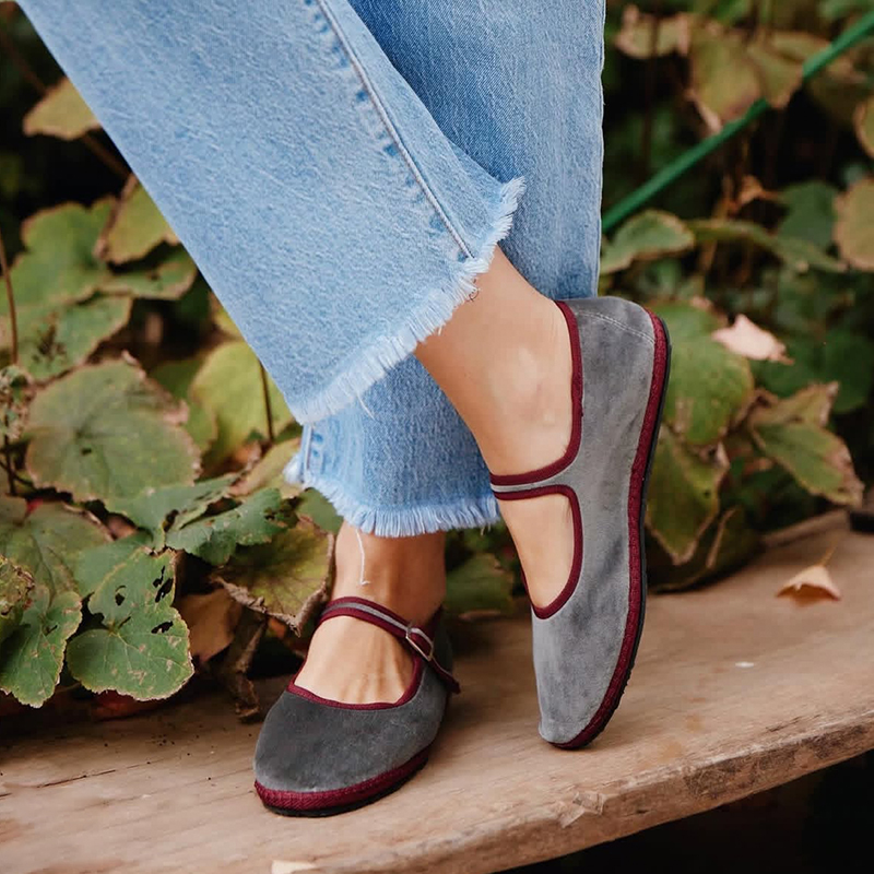 Gray Mary Jeans Flats Shoes Wo - Women Shoes Jeans recension och pris